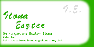 ilona eszter business card